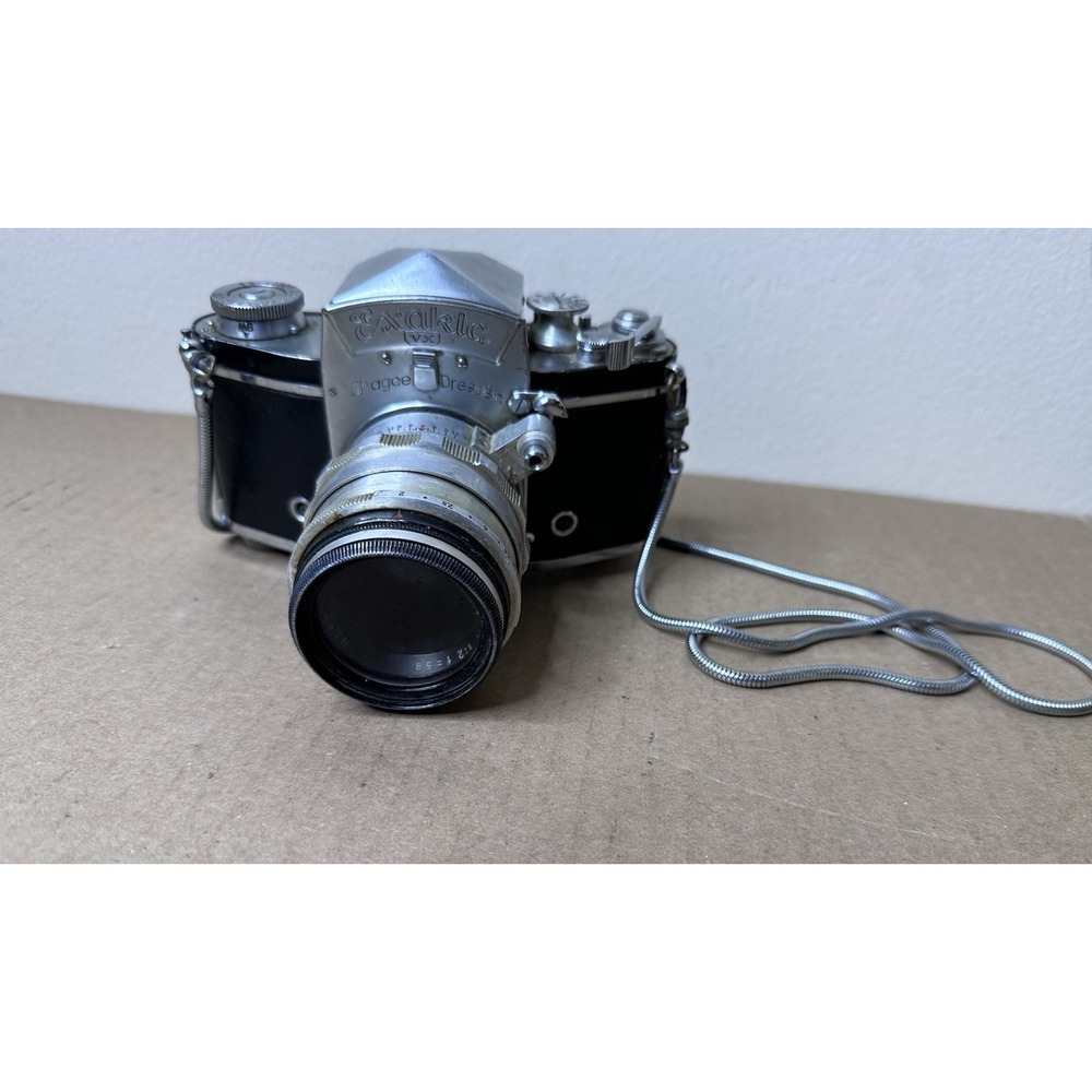 Ihagee Exakta VX 35mm Camera Carl Zeiss Jena Biotar 58mm f/2 Lens Untested
